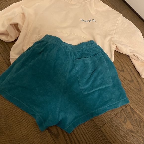 Sporty&Rich Sapphire blue shorts - Picture 2 of 4